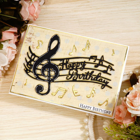 Inlovearts Wavy Music Note Cutting Dies