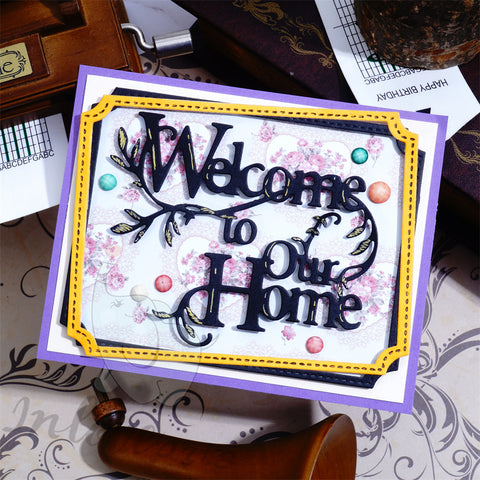 Inlovearts "Welcome to Our Home" Cutting Dies