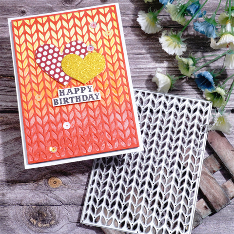 Inlovearts Wheat Background Board Cutting Dies