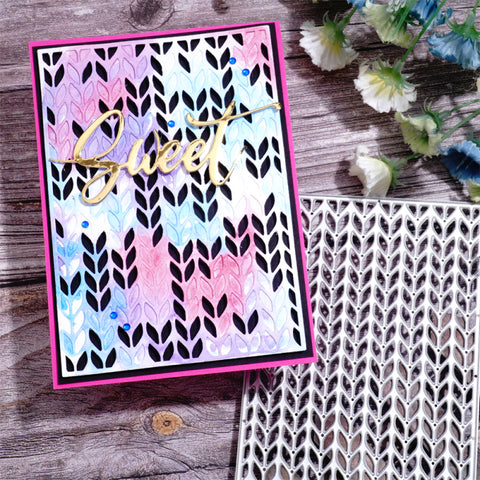 Inlovearts Wheat Background Board Cutting Dies