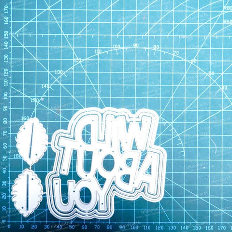 Inlovearts Wild About You Word Cutting Dies