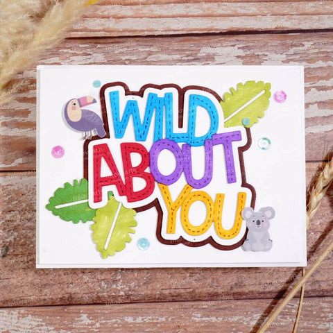 Inlovearts Wild About You Word Cutting Dies
