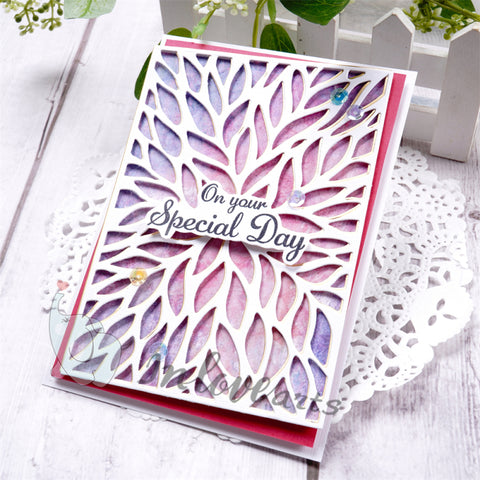 Inlovearts Willow Leaf Background Board Cutting Dies