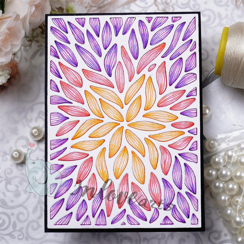 Inlovearts Willow Leaf Background Board Cutting Dies