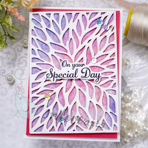 Inlovearts Willow Leaf Background Board Cutting Dies