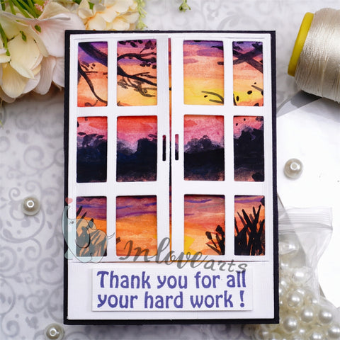 Inlovearts Window Background Cutting Dies