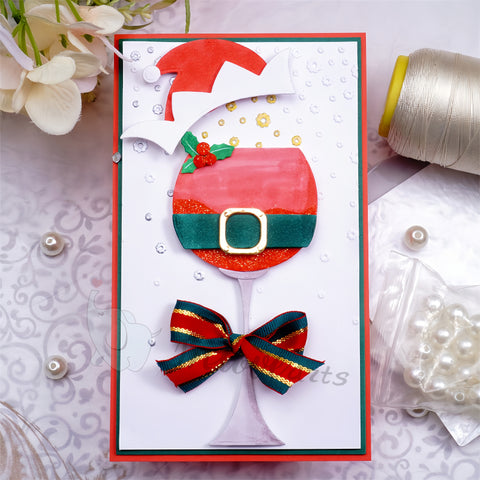 Inlovearts Wine Glass Cutting Dies