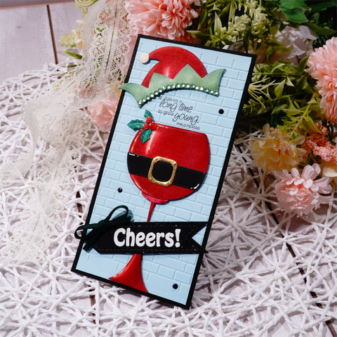 Inlovearts Wine Glass Cutting Dies