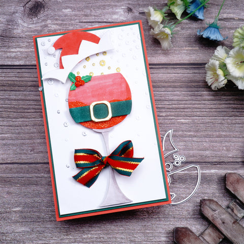 Inlovearts Wine Glass Cutting Dies