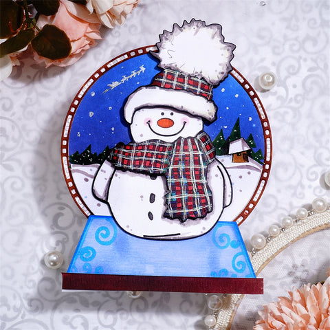 Inlovearts Winter Wearing Snowman Cutting Dies