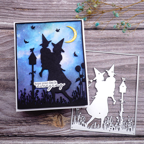 Inlovearts Wizard Background Board Cutting Dies