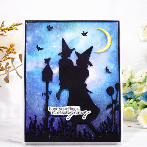 Inlovearts Wizard Background Board Cutting Dies