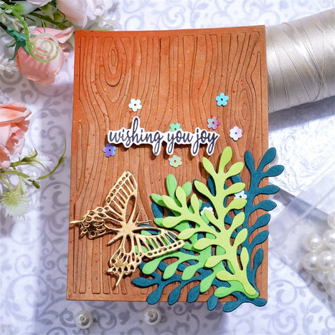 Inlovearts Wood Pattern Background Board Cutting Dies