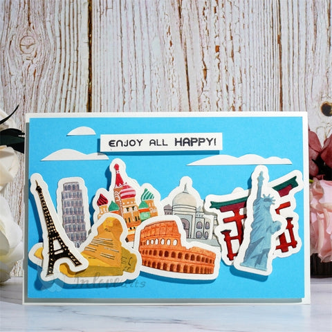 Inlovearts World Landmarks Cutting Dies