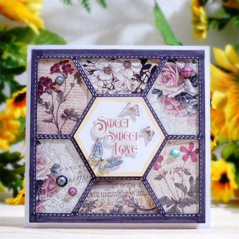 Inlovearts Album Square Background Board Cutting Dies