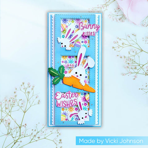 Inlovearts Bunny and Carrot with Word Cutting Dies