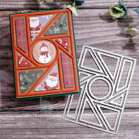 Inlovearts Circle and Geometry Shapes Background Cutting Dies