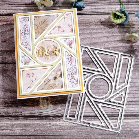 Inlovearts Circle and Geometry Shapes Background Cutting Dies