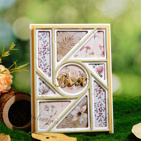 Inlovearts Circle and Geometry Shapes Background Cutting Dies