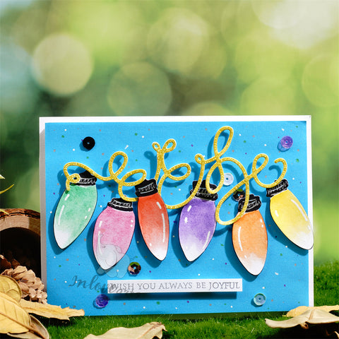 Inlovearts Colored Lights Border Cutting Dies