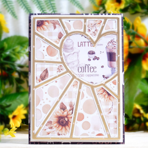 Inlovearts Combination of Heart and Lines Background Cutting Dies