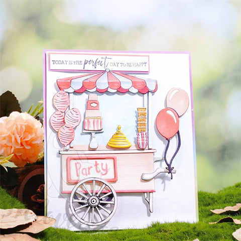 Inlovearts Dessert Trolley Cutting Dies