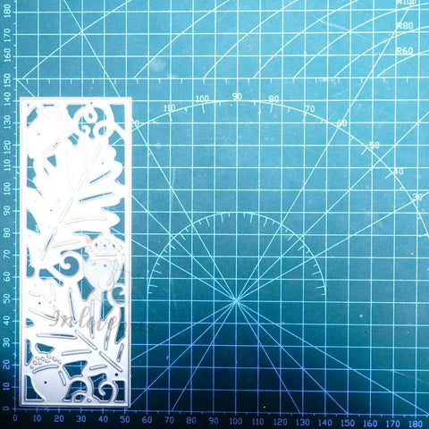 Inlovearts Leaf and Pine Cones Border Cutting Dies