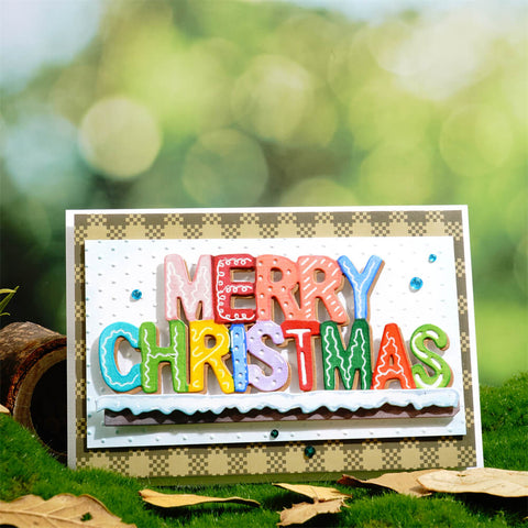 Inlovearts "MERRY CHRISTMAS" and Snowy Border Cutting Dies