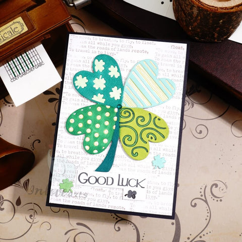 Inlovearts Patterned Four Leaf Clover Cutting Dies