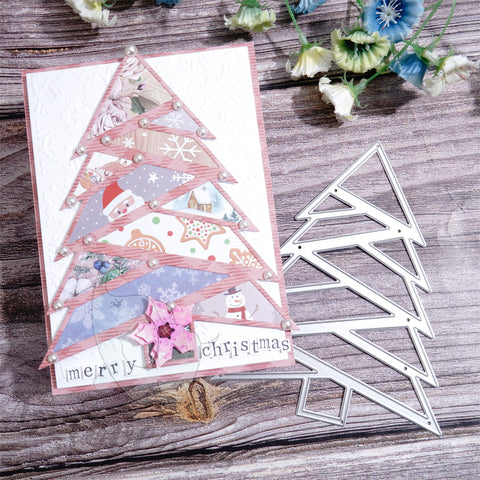 Inlovearts Separated Christmas Tree Cutting Dies
