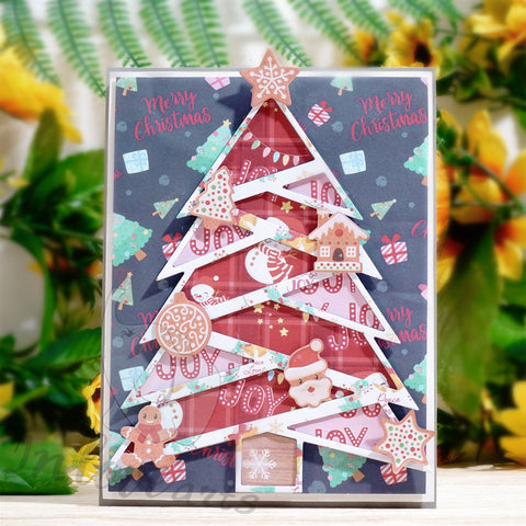 Inlovearts Separated Christmas Tree Cutting Dies