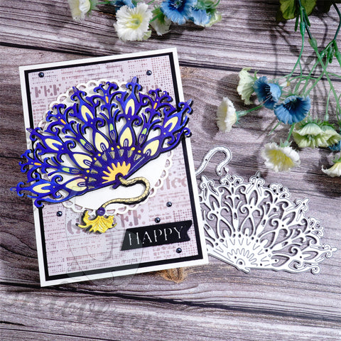 Inlovearts The Fancy Fan Cutting Dies