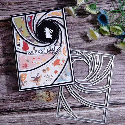 Inlovearts Vortex Rotating Background Board Cutting Dies