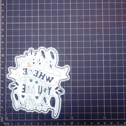 Inlovearts "bloom WHERE YOU ARE Plaited" Word Cutting Dies