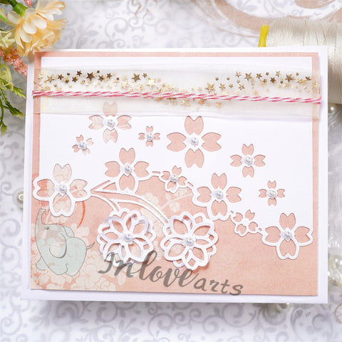 Inloveartshop Four-Leaf Clover Decor Border and Frame Cutting Dies