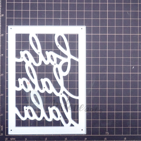 Inlovearts "la la la" Word Background Board Cutting Dies