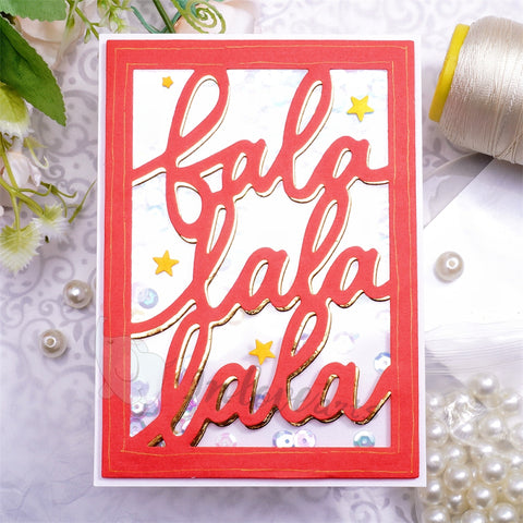 Inlovearts "la la la" Word Background Board Cutting Dies