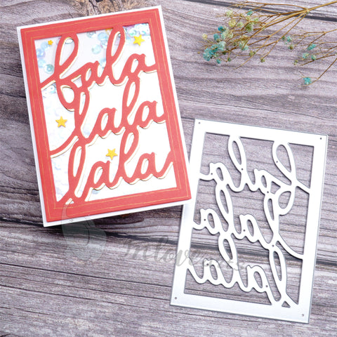 Inlovearts "la la la" Word Background Board Cutting Dies