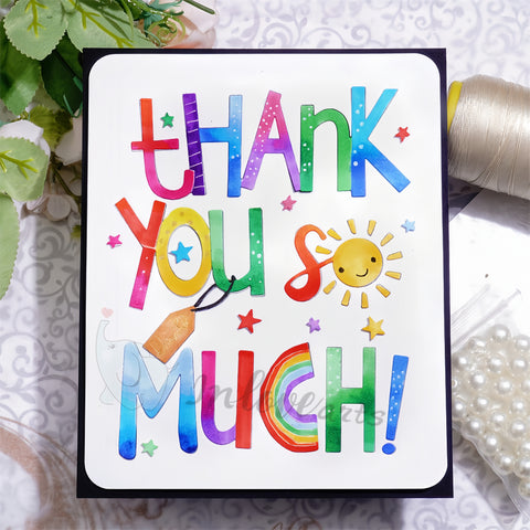 Inlovearts "tHANK YOU SO MUCH" And Little Star Cutting Dies