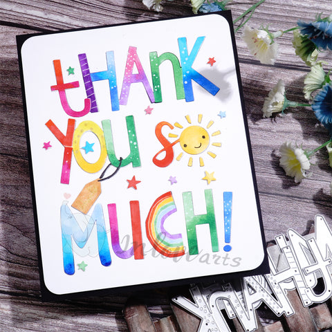 Inlovearts "tHANK YOU SO MUCH" And Little Star Cutting Dies