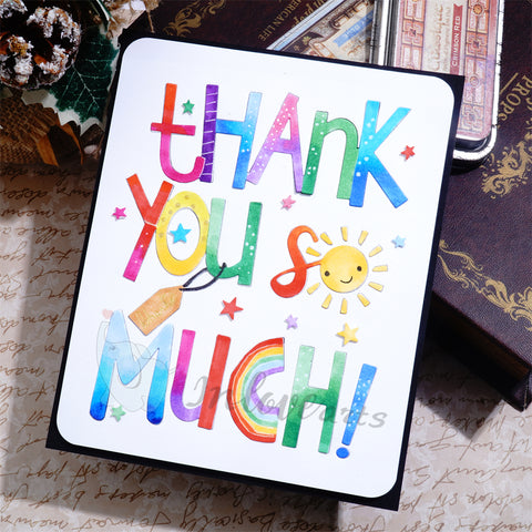 Inlovearts "tHANK YOU SO MUCH" And Little Star Cutting Dies