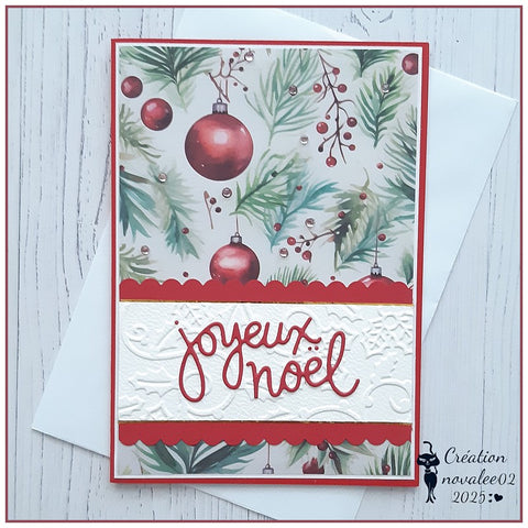 24PCS 6" Christmas Pine Needle Scrapbook & Cardstock Paper