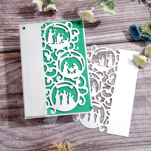 Inlovearts Praying Lace Border Cutting Dies