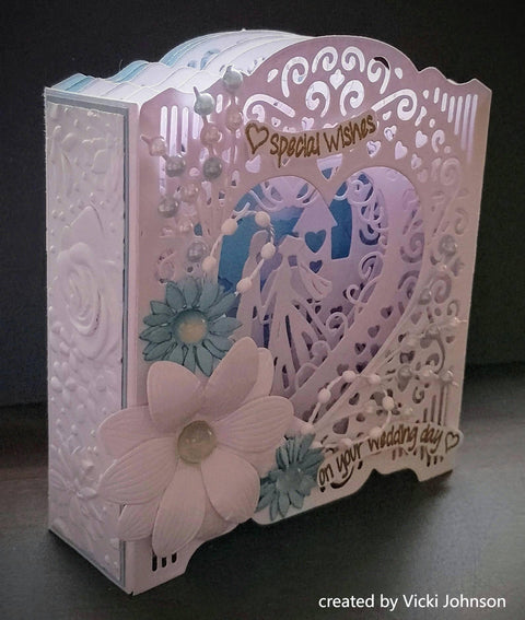 Romantic Wedding Album Frame Dies