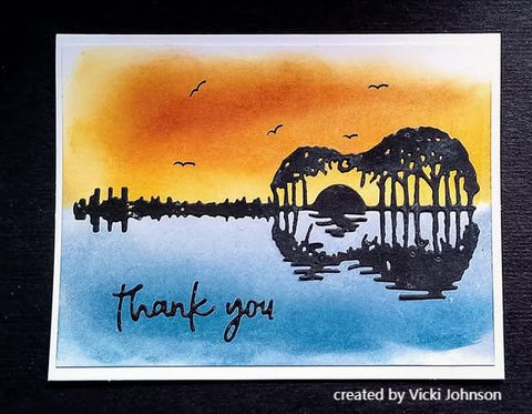 Inlovearts Guitar Shaped Reflection Cutting Dies