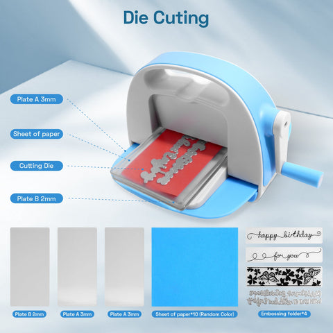 Inlovearts Mini Portable Die Cutting and Embossing Machine