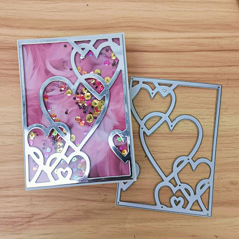 Inlovearts Heart Background Board Cutting Dies