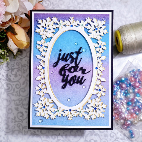 Inlovearts Snow Mirror Cutting Dies