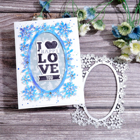 Inlovearts Snow Mirror Cutting Dies