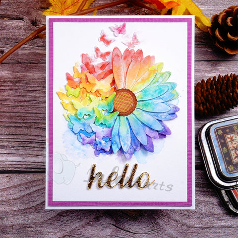 Inlovearts Sunflower and Butterflies Cutting Dies